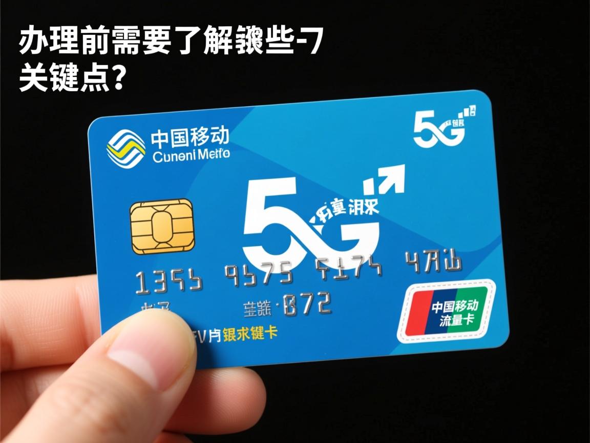 中国移动5G流量卡，办理前需要了解哪些关键点？