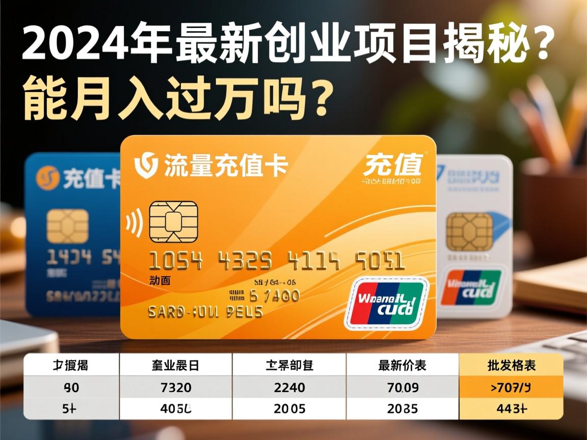 流量充值卡批发价格表_2024年最新创业项目揭秘？能月入过万吗？