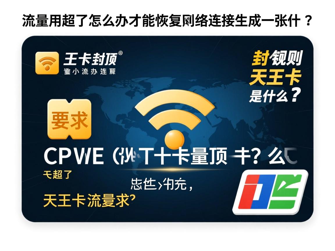 天王卡流量封顶规则是什么？流量用超了怎么办才能恢复网络连接