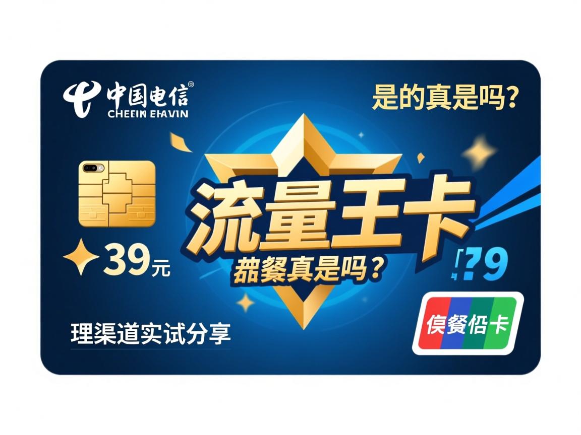 国电信流量王卡是真的吗？_39元套餐详情与办理渠道实测分享