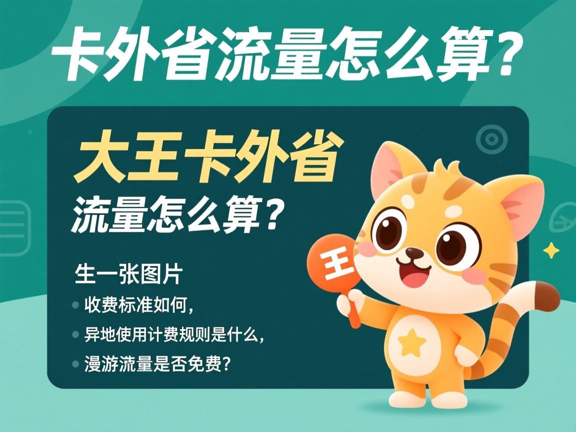 大王卡外省流量怎么算？收费标准如何，异地使用计费规则是什么，漫游流量是否免费？