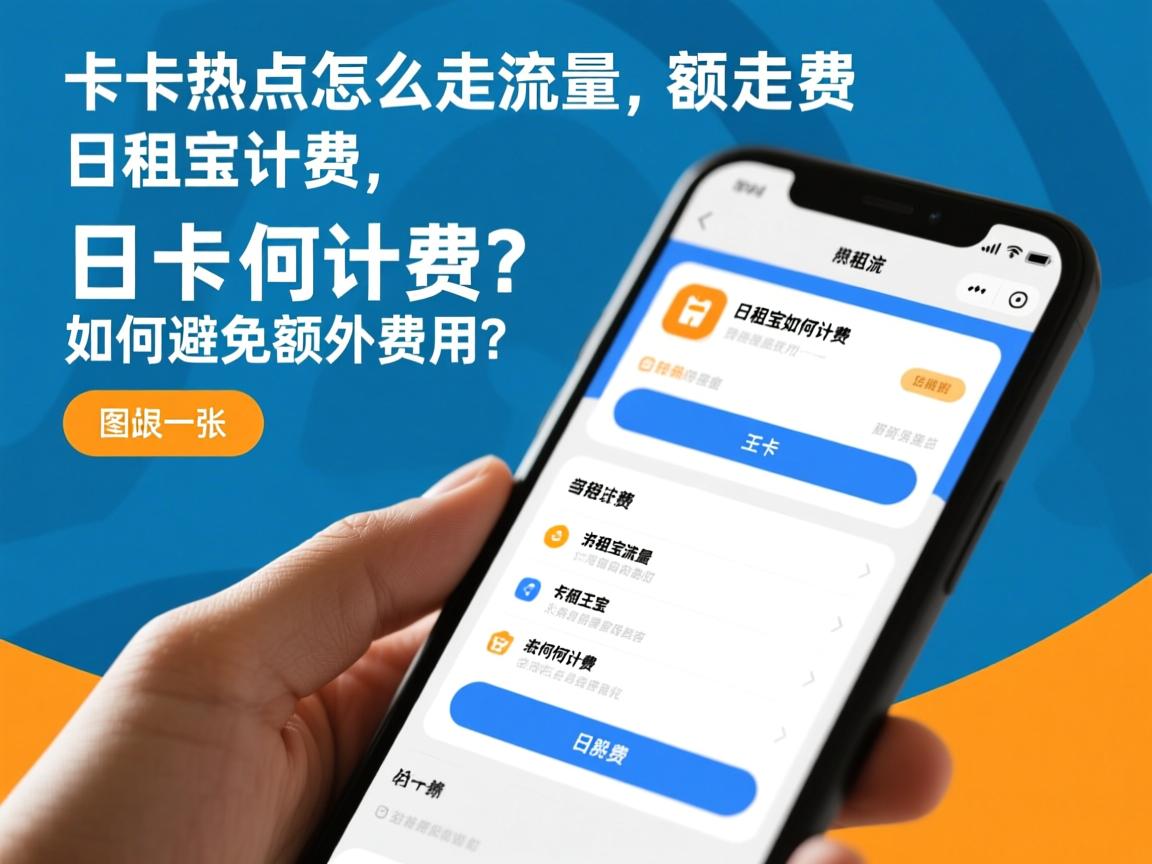 王卡开热点怎么走流量,日租宝如何计费,如何避免额外费用？