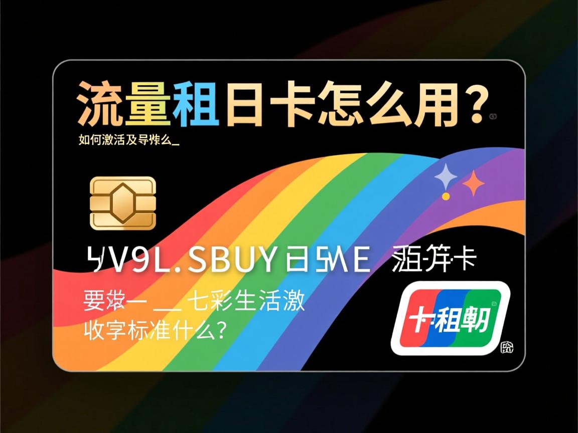 七彩流量日租卡怎么用？_如何激活以及收费标准是什么？