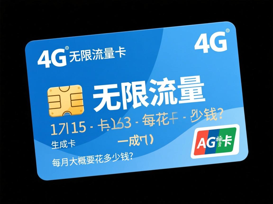 4G无限流量卡，每月大概要花多少钱？