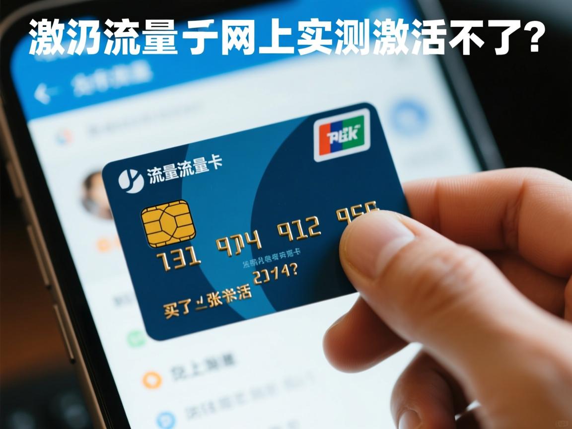 怎么激活流量卡网上买了张卡激活不了？实测方法来了！
