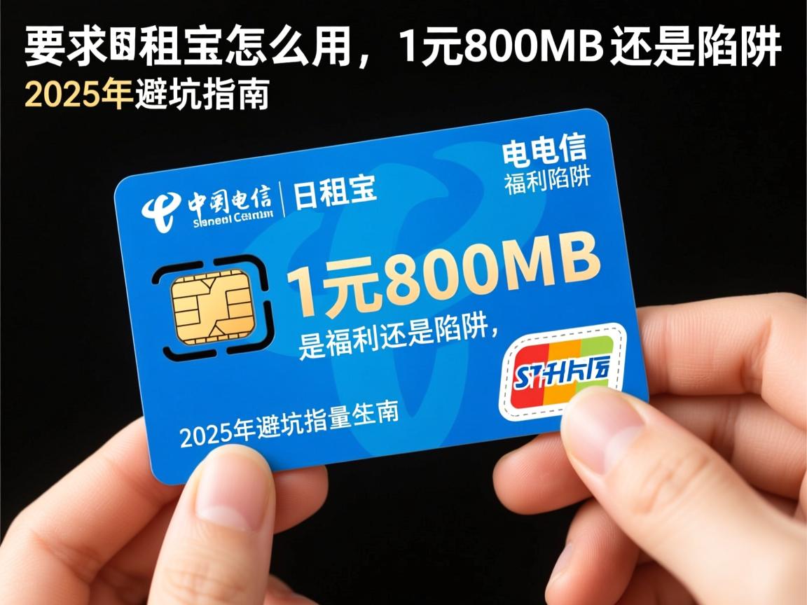 电信流量卡日租宝怎么用，1元800MB是福利还是陷阱，2025年避坑指南