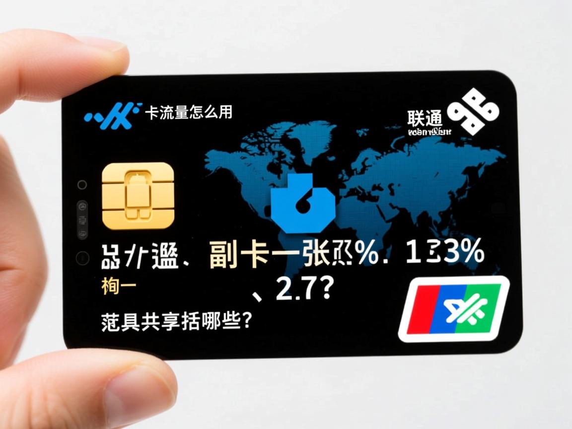 联通副卡流量怎么用的，它的流量共享范围包括哪些？具体如何查询？