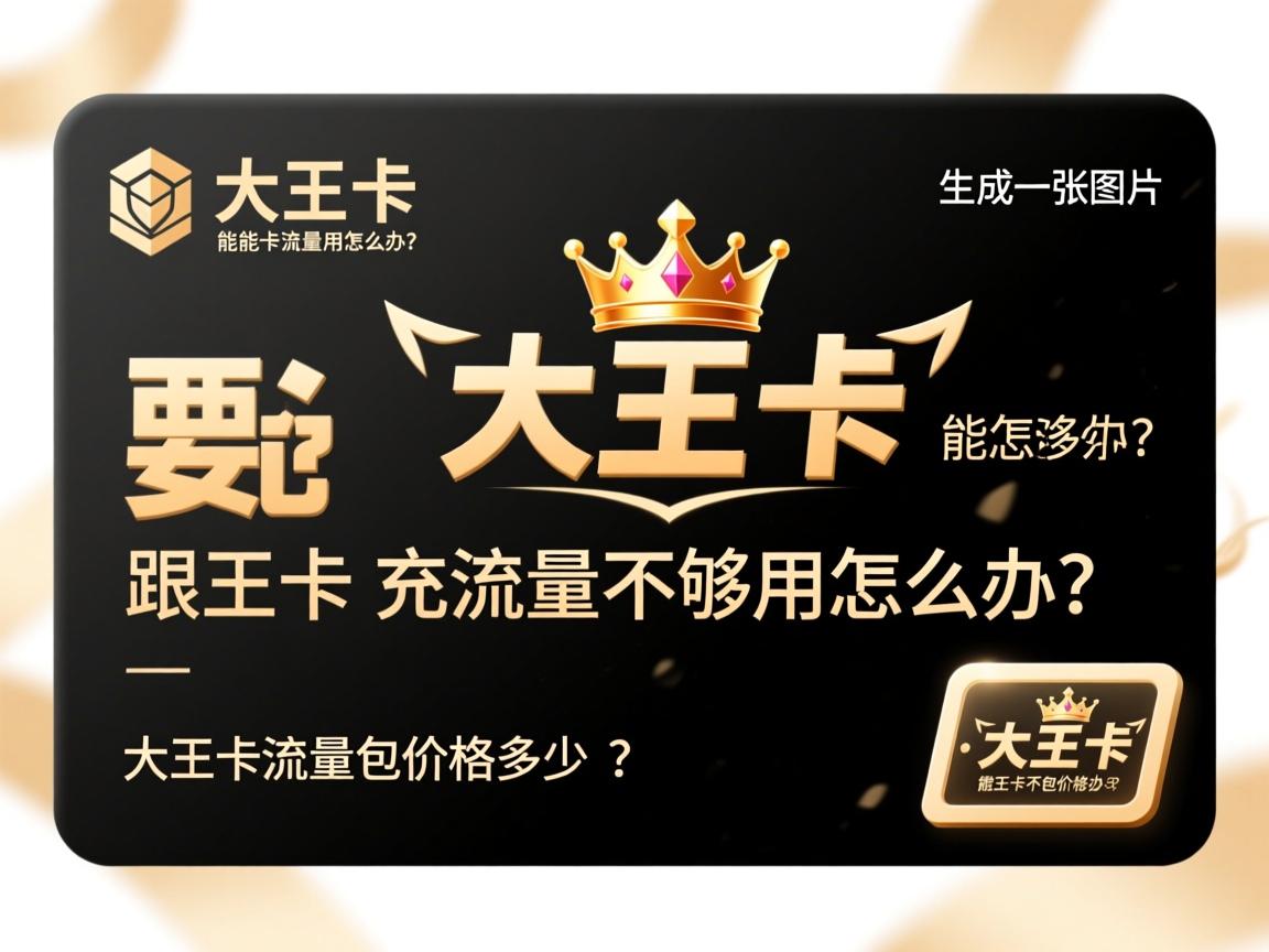 大王卡能不能充流量大王卡流量不够用怎么办？大王卡流量包价格多少？