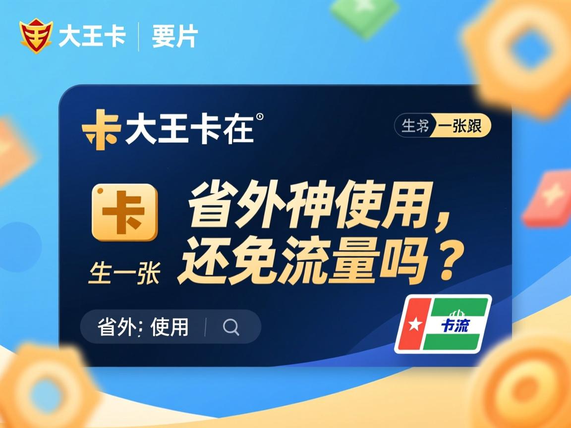 大王卡在省外使用，还免流量吗？