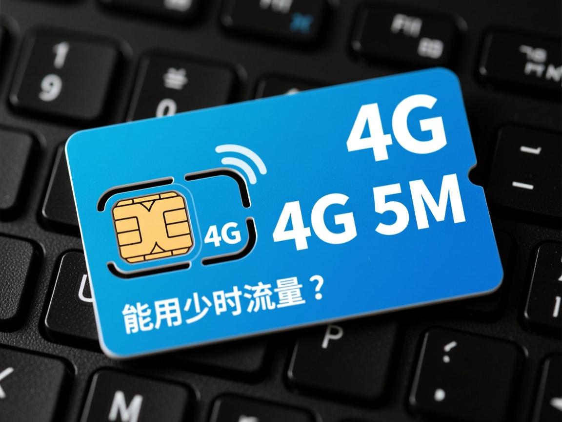 4G卡只有5M流量，能用多久呢？