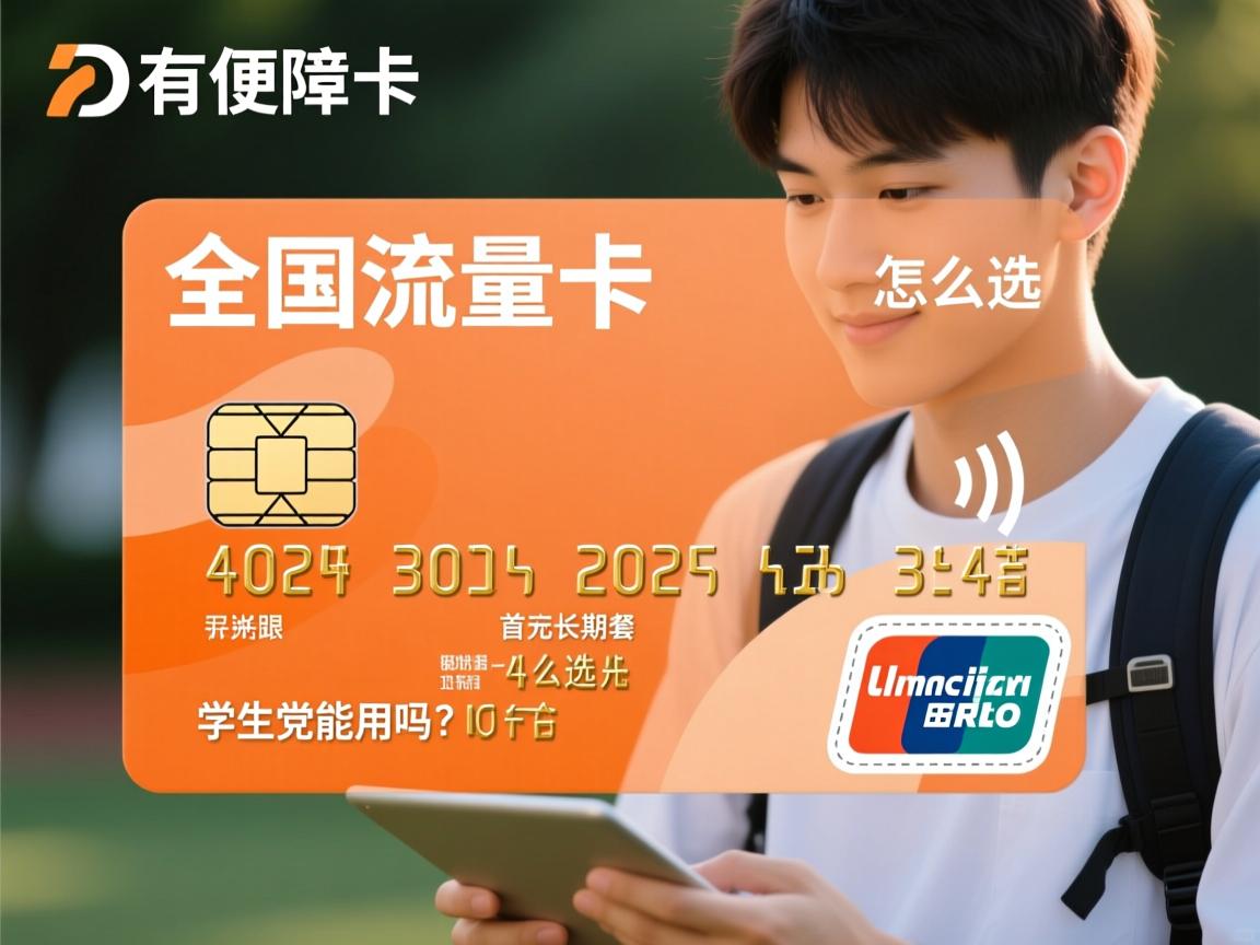 最便宜的全国流量卡怎么选，2025年有无首充的长期套餐，学生党能用吗？
