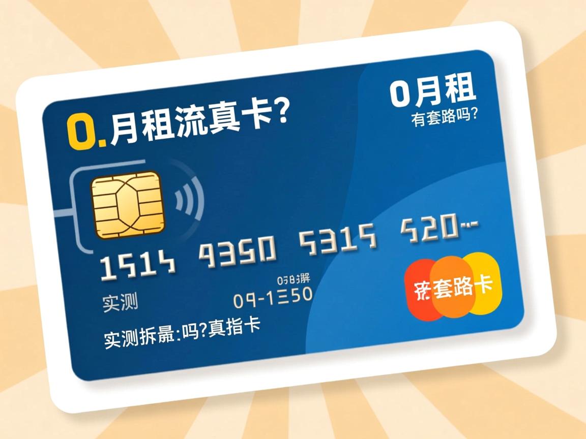 0月租流量卡是真的吗？有套路吗？实测拆解三大真相与避坑指南