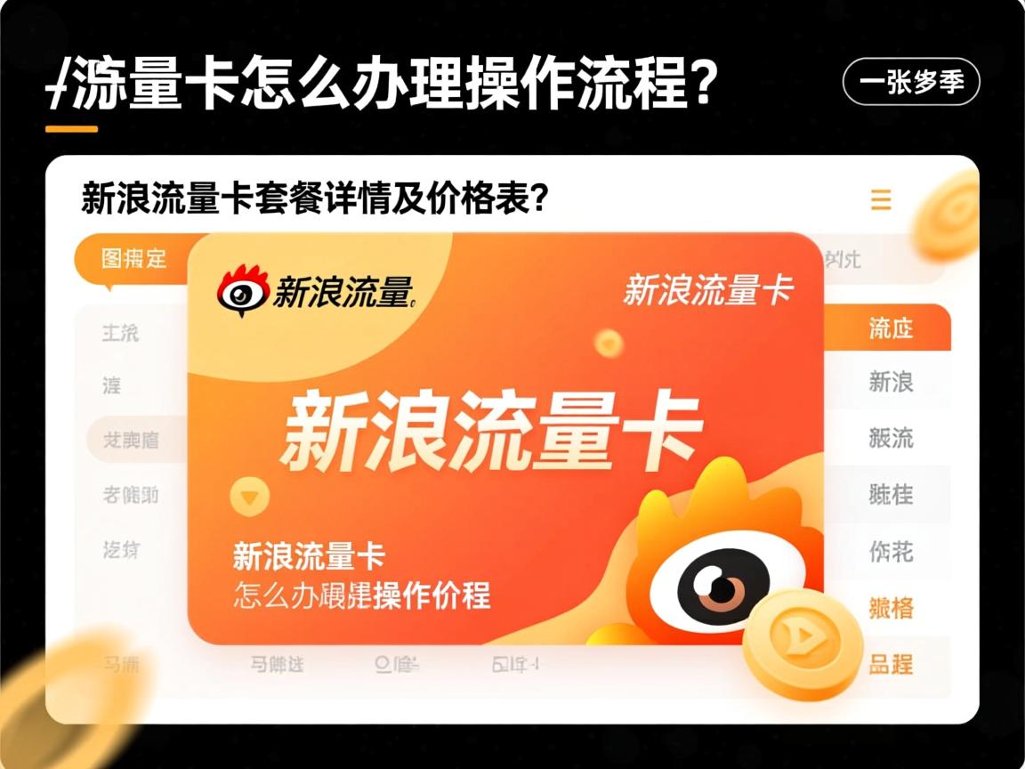 新浪流量卡怎么办理操作流程？_新浪流量卡套餐详情及价格表？