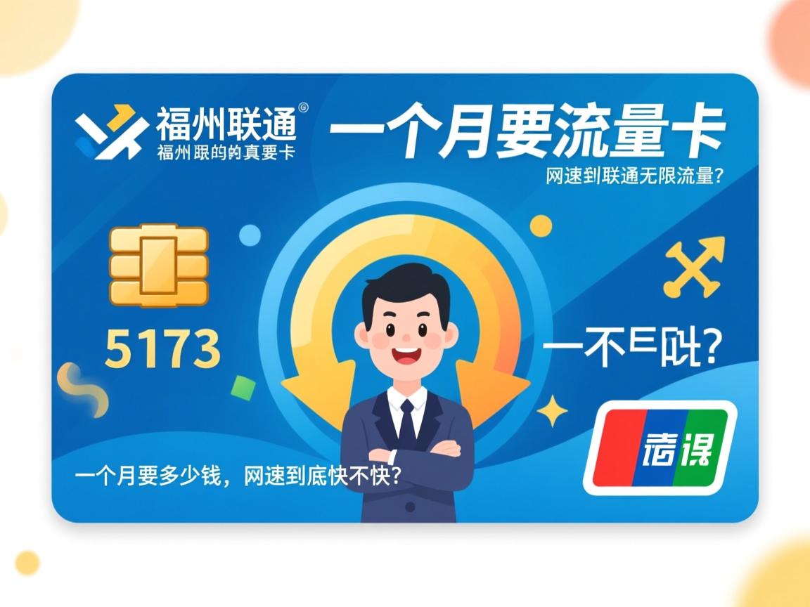 福州联通无限流量卡是真的吗，一个月要多少钱，网速到底快不快？