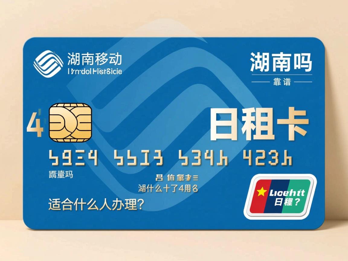 湖南移动流量日租卡靠谱吗_适合什么人办理？