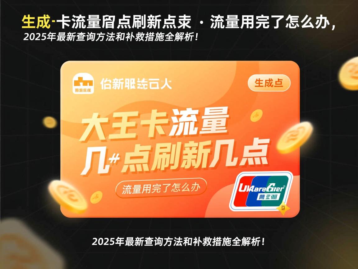 大王卡流量几点刷新几点，流量用完了怎么办，2025年最新查询方法和补救措施全解析！