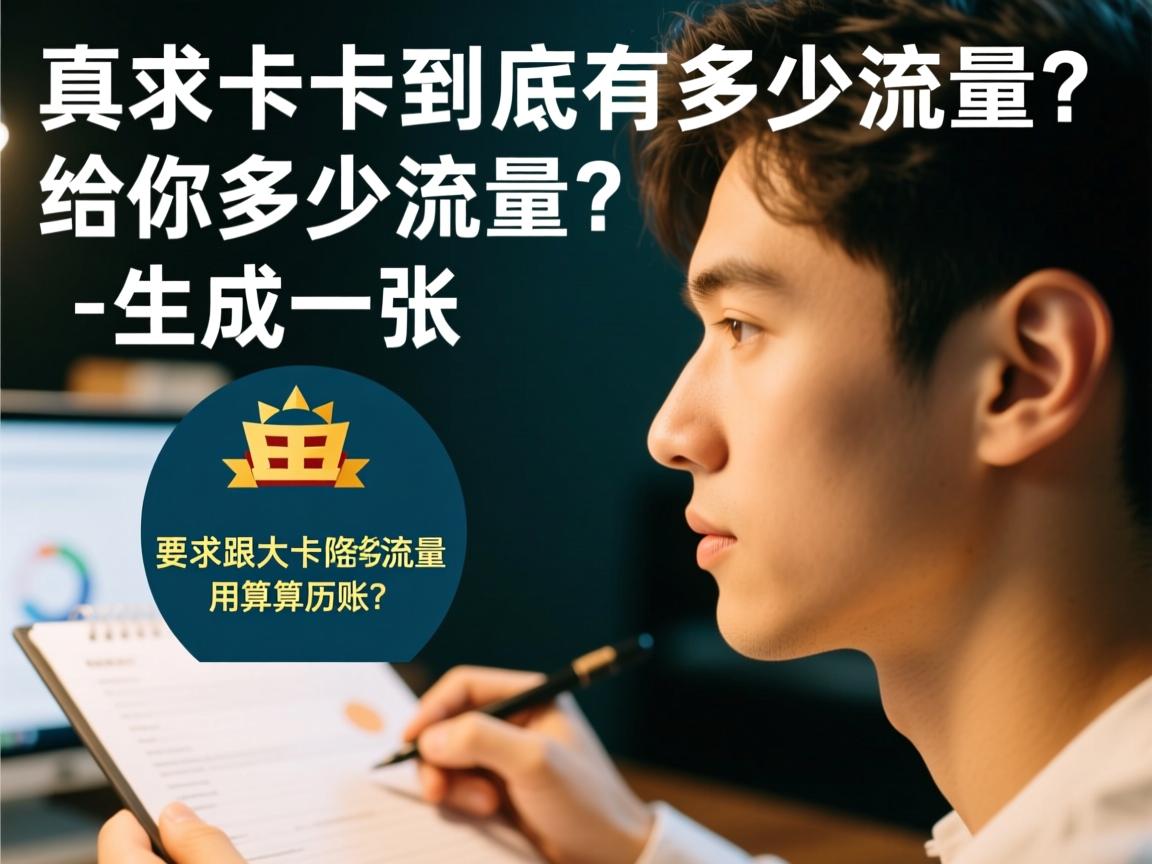大王卡到底有多少流量？用真实经历给你算笔账