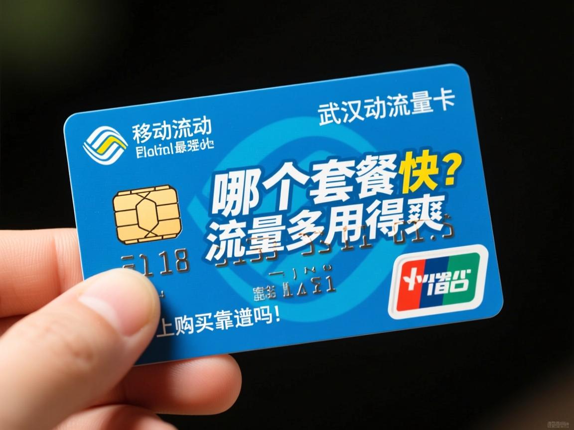 武汉移动流量卡怎么办理最快，哪个套餐流量多用得爽，网上购买靠谱吗？