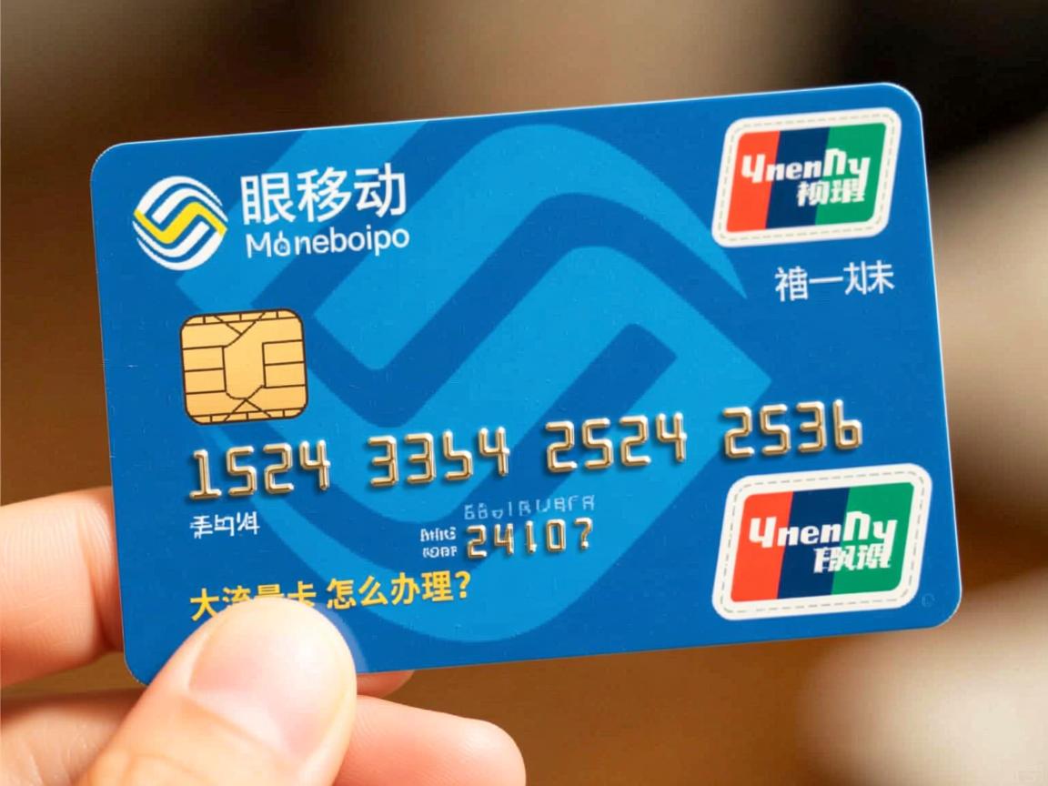 移动大流量卡怎么办理？