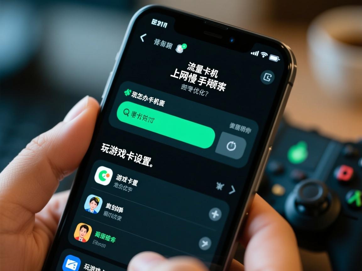 流量卡顿怎么办手机上网慢怎么调整设置？玩游戏卡顿如何专门优化？