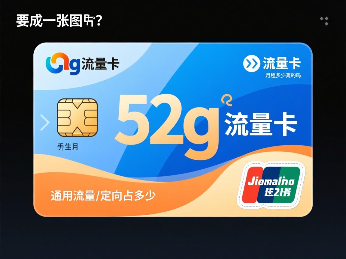 52g流量卡是哪家运营商的套餐，月租多少是真的吗，通用流量和定向流量各占多少？