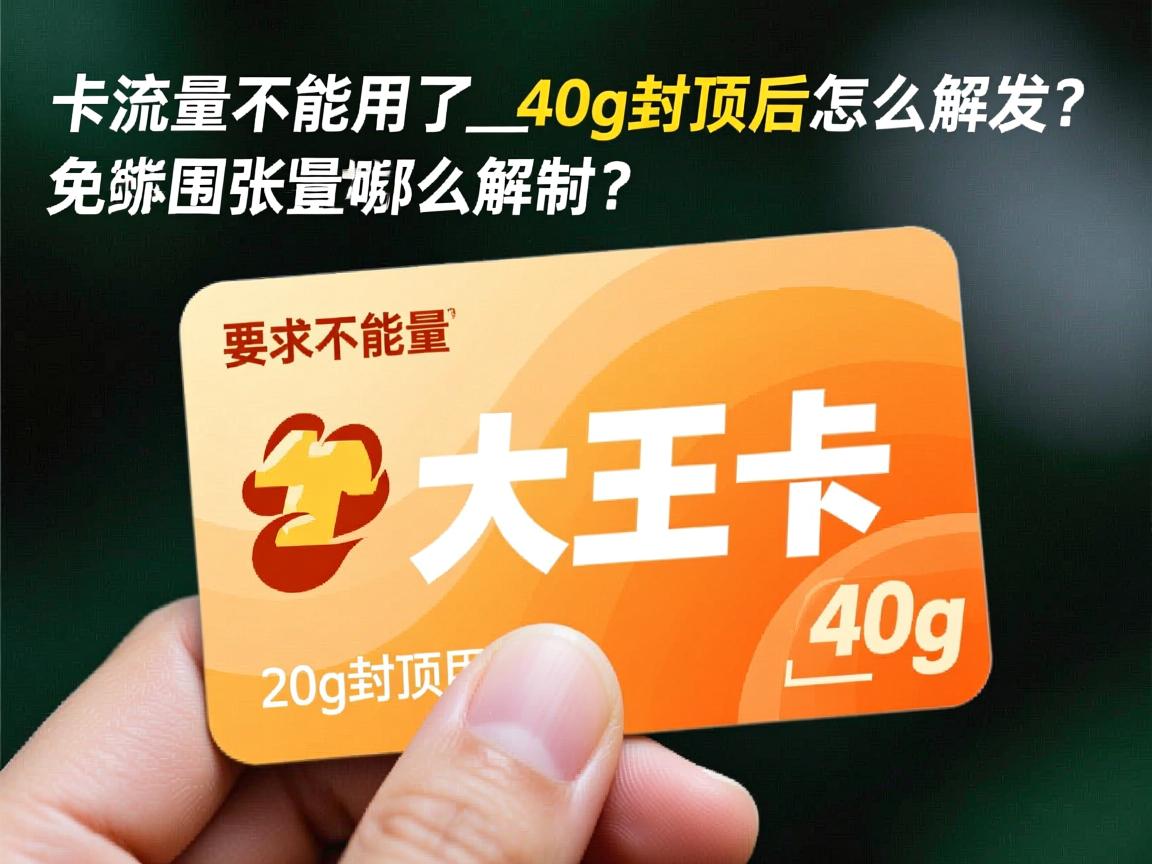 大王卡流量不能用了_40g封顶后怎么解封？免流范围有哪些限制？
