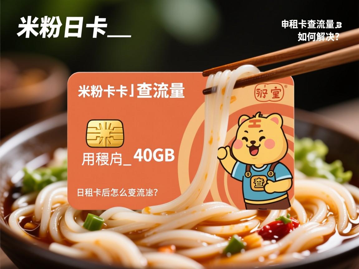 米粉卡日卡怎么查流量_日租卡流量用到40GB后网速会变慢吗如何解决？