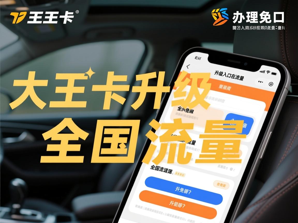 大王卡升级全国流量怎么操作，办理入口在哪？升级免费吗，全国流量网速快不快？