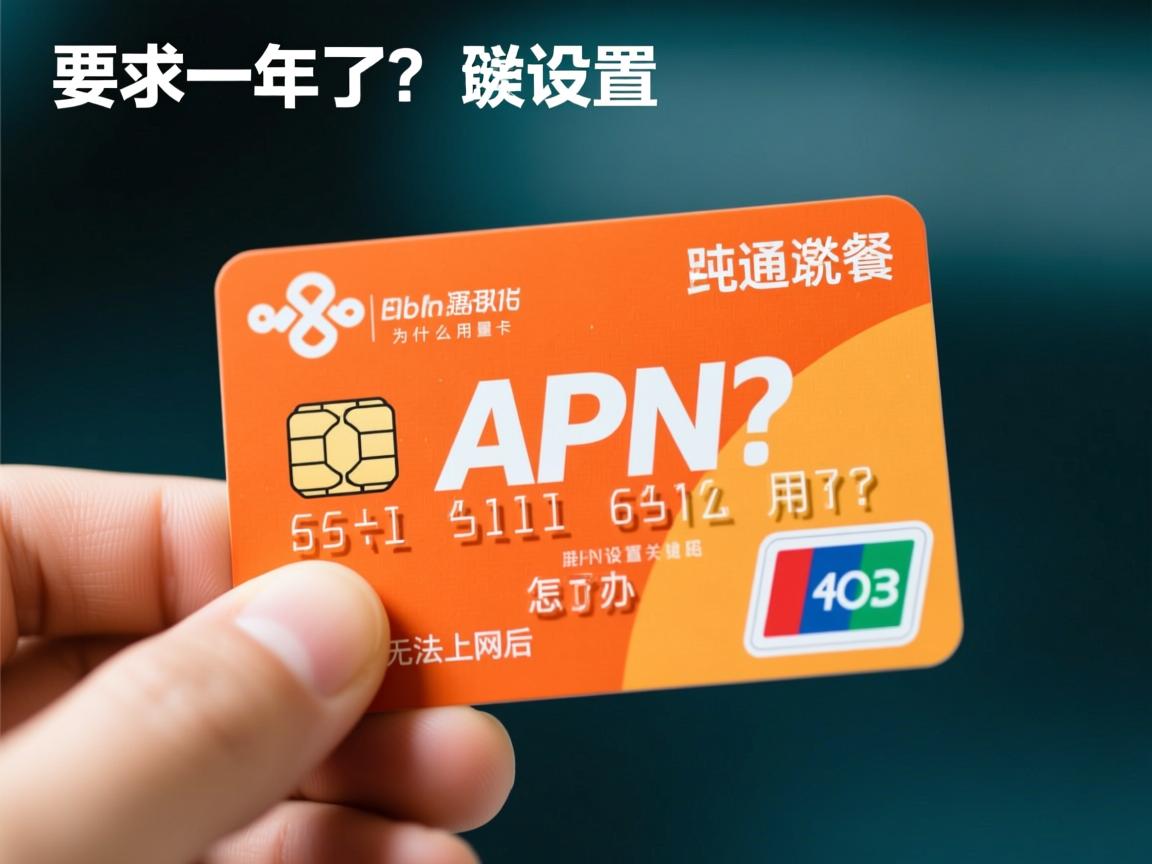 联通纯流量卡为什么用不了？APN设置关键吗？套餐激活后无法上网怎么办？