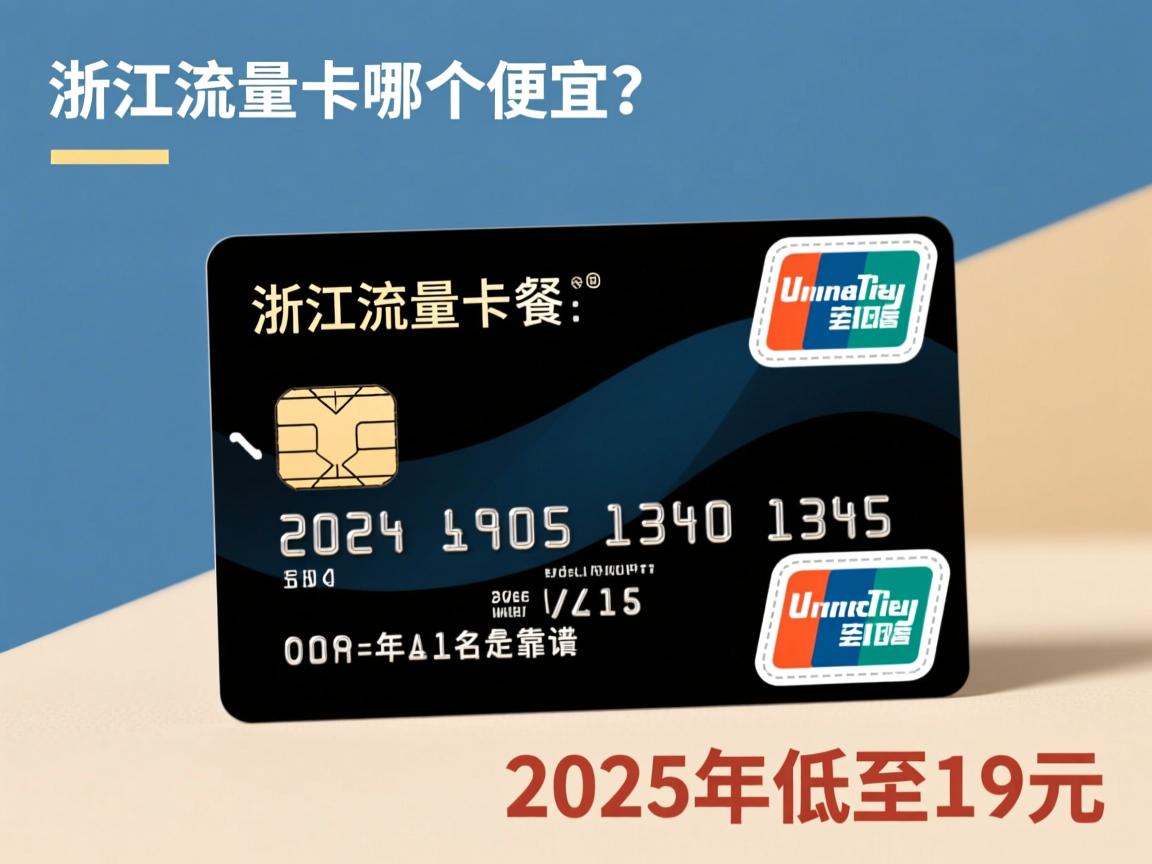 浙江流量卡哪个便宜？2025年低至19元的套餐真的靠谱吗