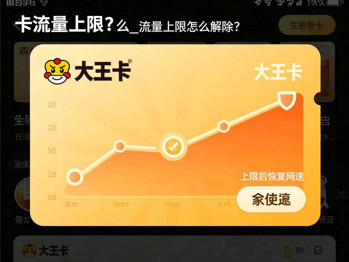 大王卡流量上限是多少_流量上限怎么解除？上限后如何恢复网速？