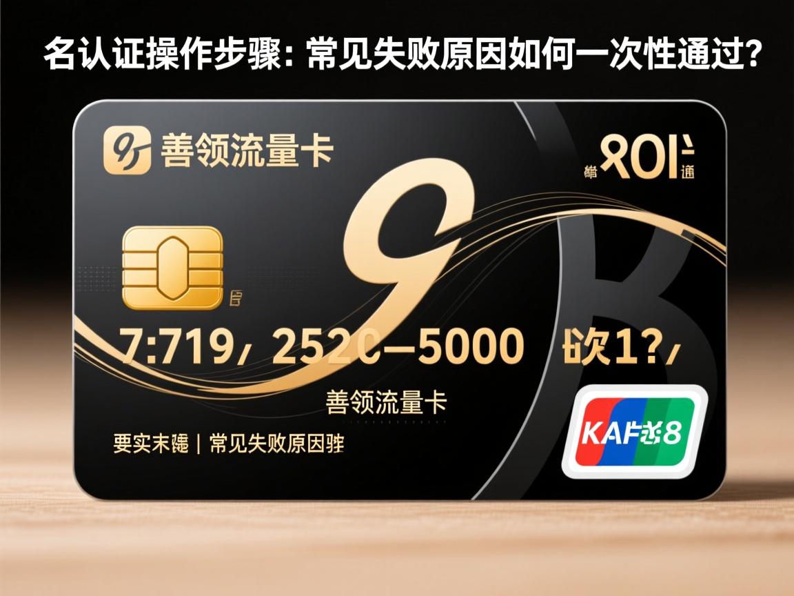 善领流量卡实名认证操作步骤_常见失败原因如何一次性通过？