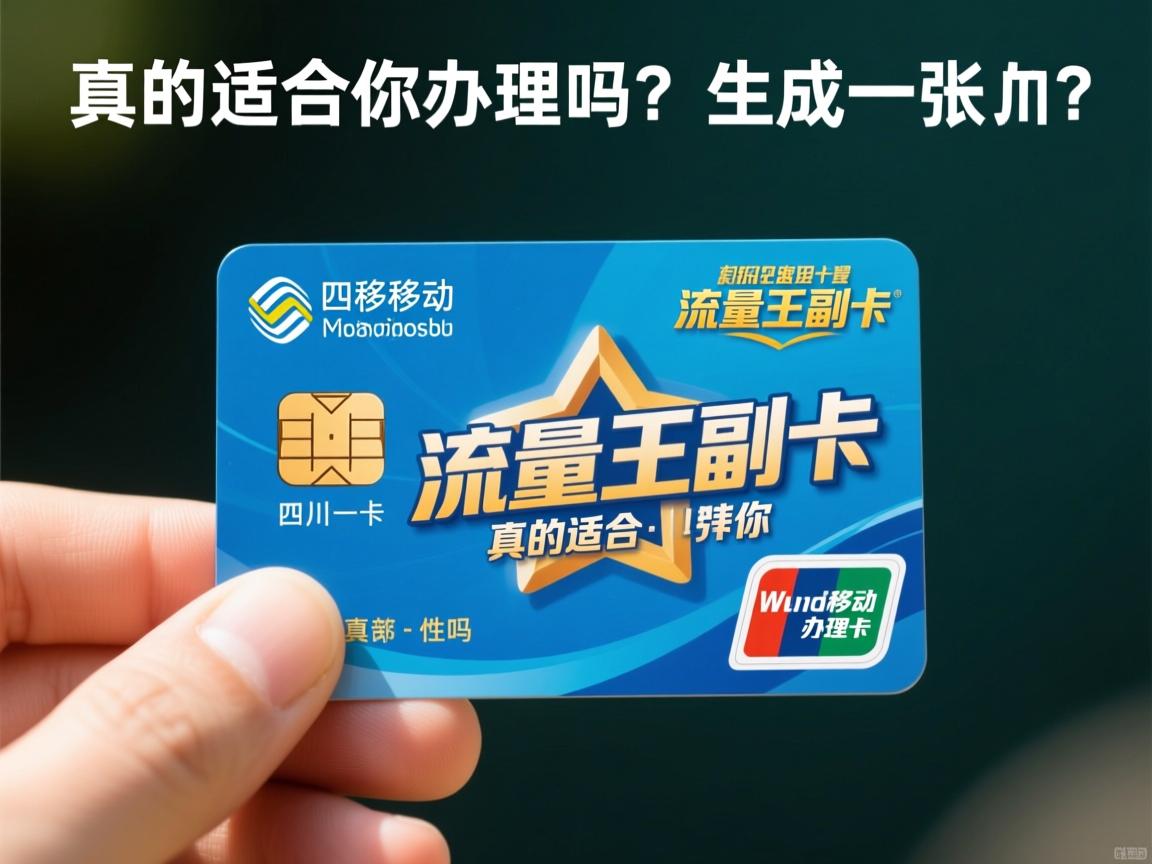 四川移动流量王副卡，真的适合你办理吗？