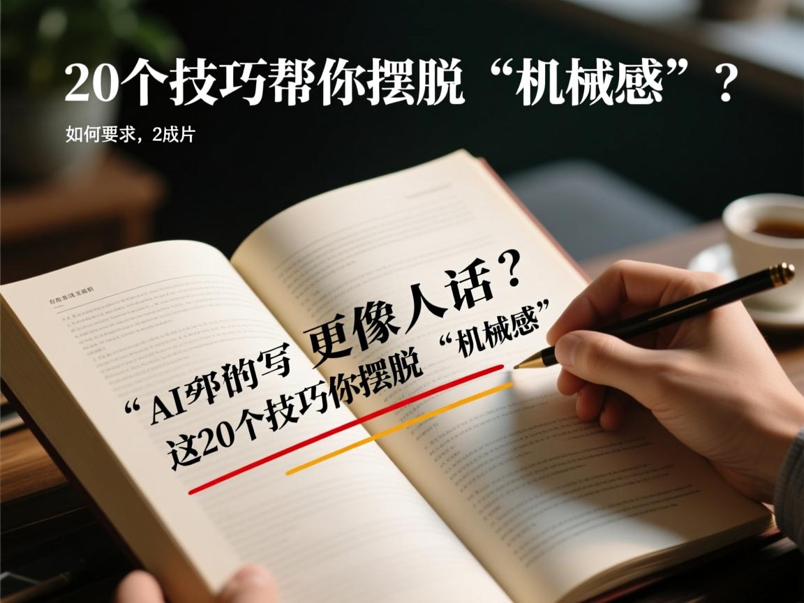 如何让AI写的文章更像人话？这20个技巧帮你摆脱“机械感”