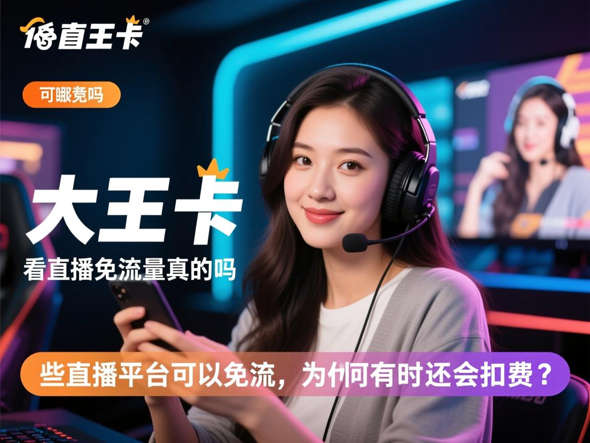 大王卡看直播免流量是真的吗，哪些直播平台可以免流，为何有时还会扣费？