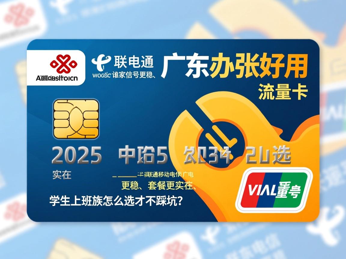 在广东想办张好用的流量卡，2025年联通移动电信广电谁家信号更稳、套餐更实在，学生和上班族该怎么选才不踩坑？_2