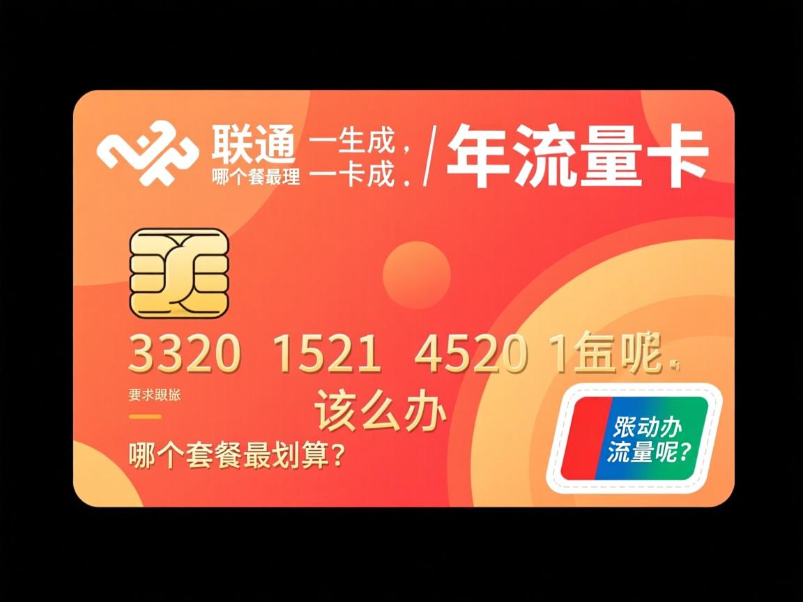 想办张联通年流量卡，哪个套餐最划算、该怎么办理呢？