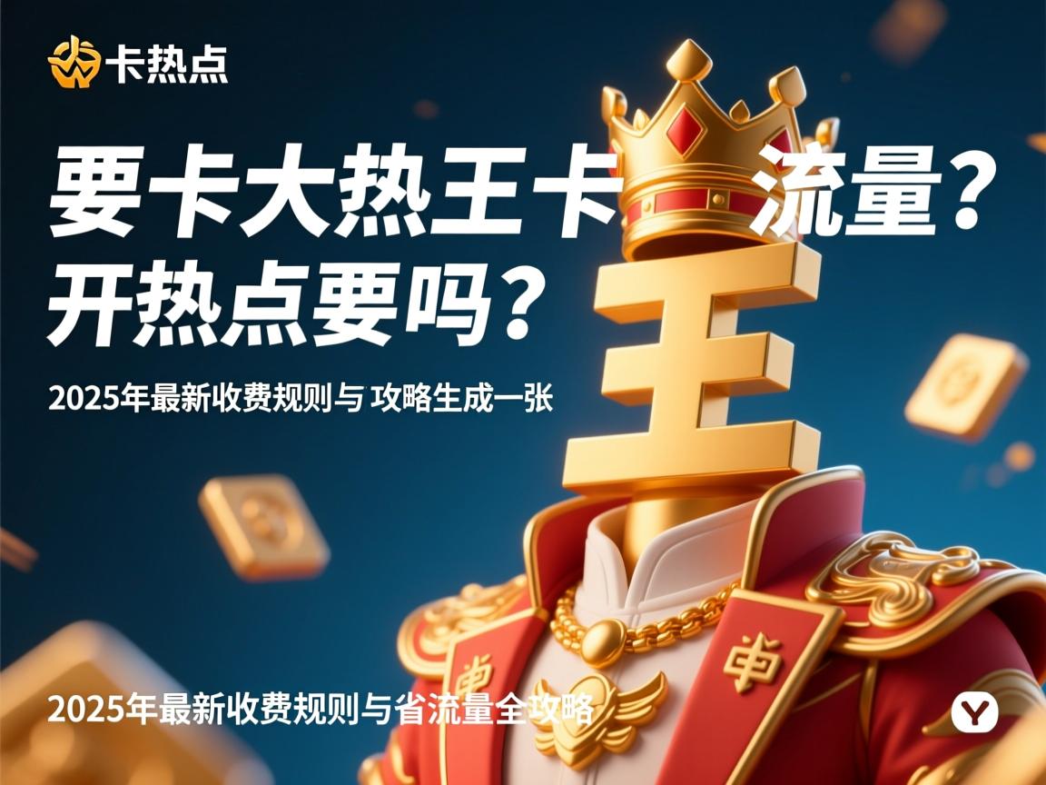大王卡开热点要流量吗？2025年最新收费规则与省流量全攻略