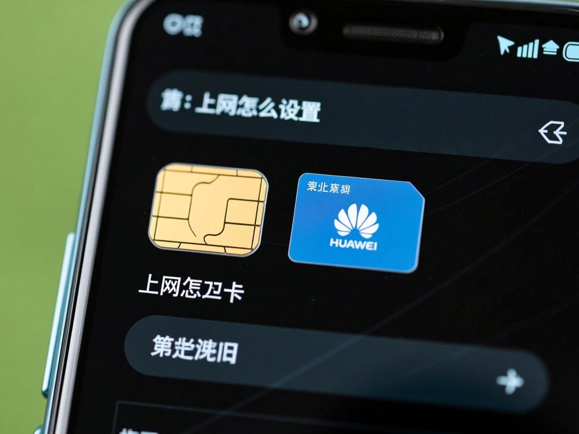 华为手机双卡，指定某个卡上网怎么设置？
