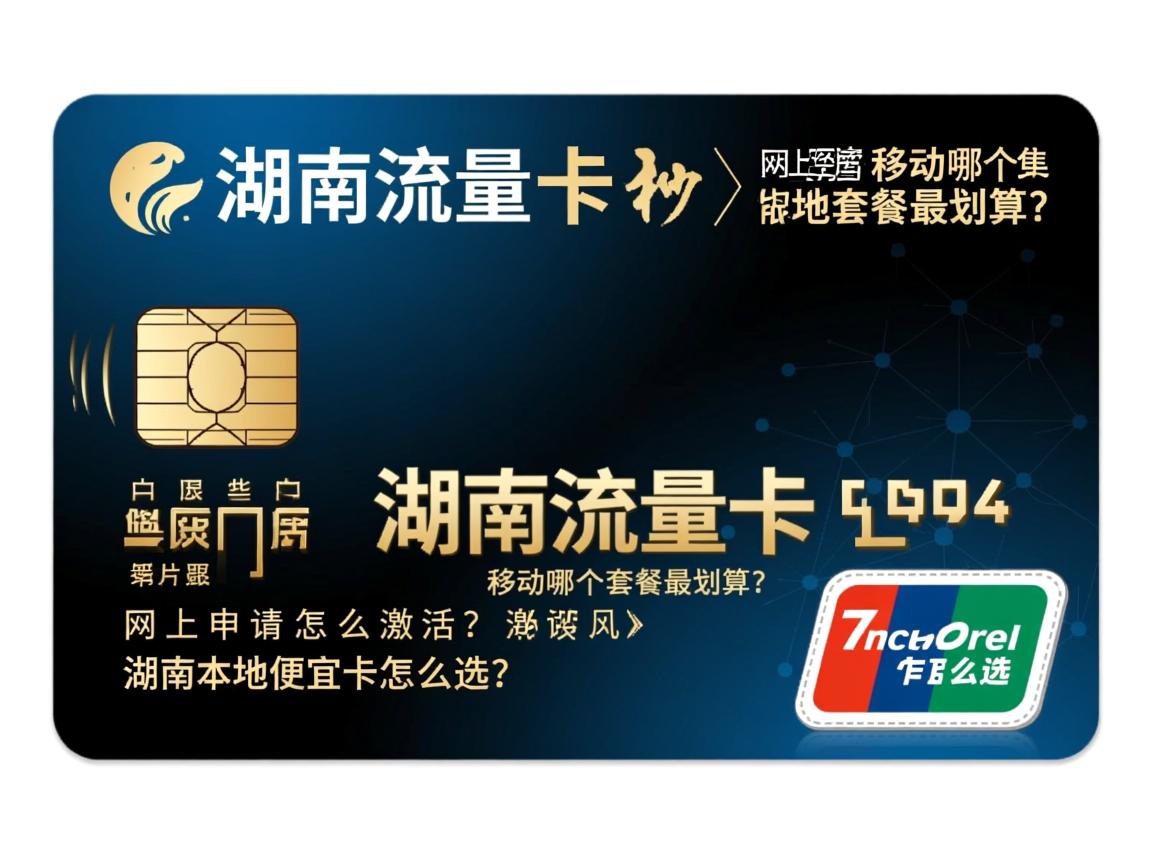 湖南流量卡，移动哪个套餐最划算？网上申请怎么激活？湖南本地便宜卡怎么选？
