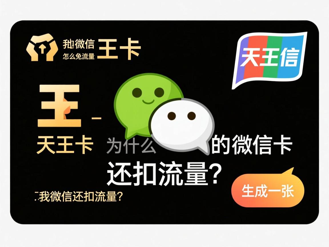 天王卡微信怎么免流量_为什么我的天王卡用微信还扣流量？