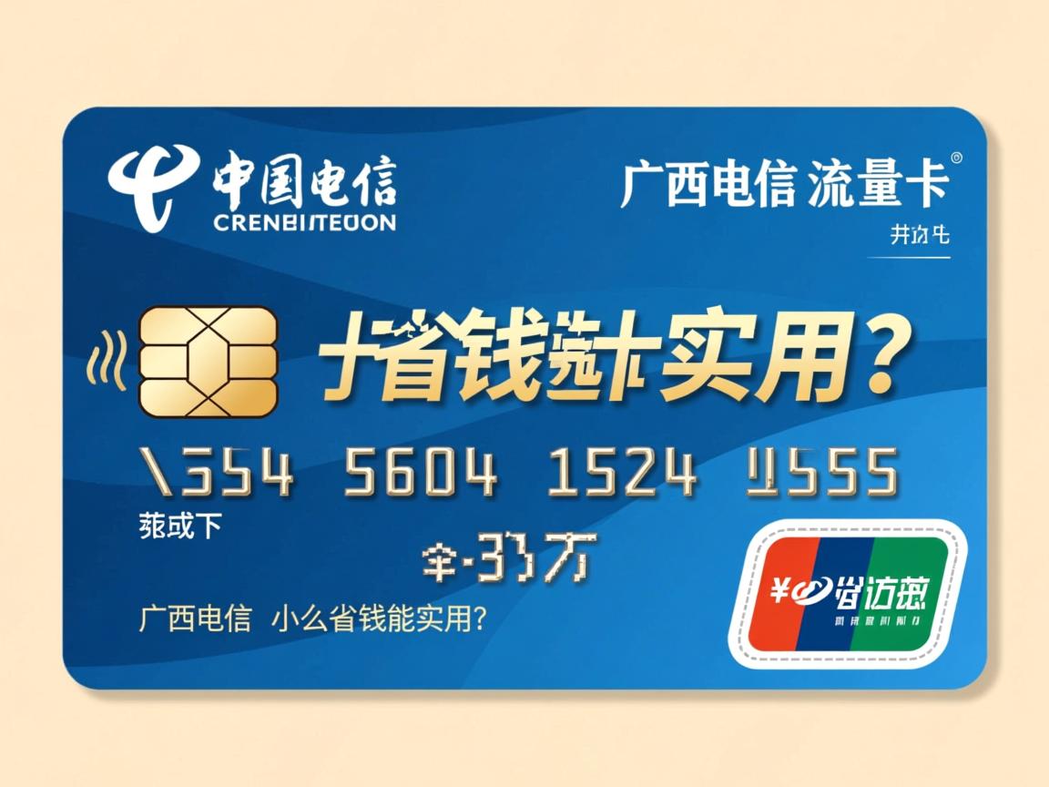 广西电信流量卡怎么选才能省钱又实用？