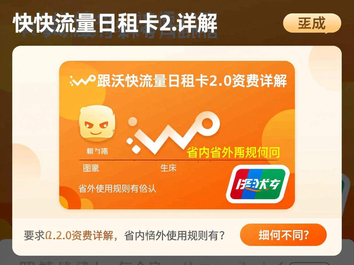 沃快流量日租卡2.0资费详解，省内省外使用规则有何不同？