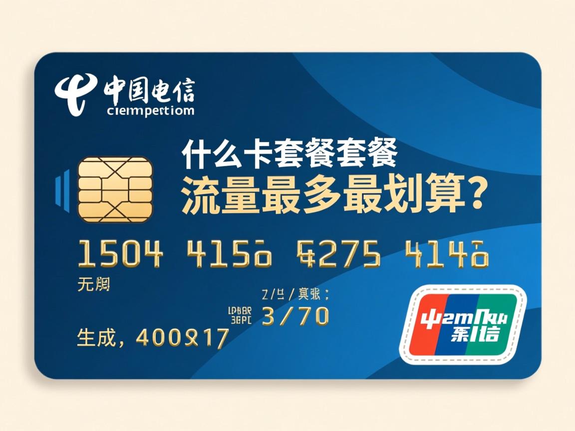 电信卡什么套餐流量最多最划算？