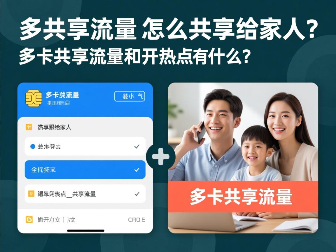 多卡共享流量_怎么共享给家人？多卡共享流量和开热点有什么区别？