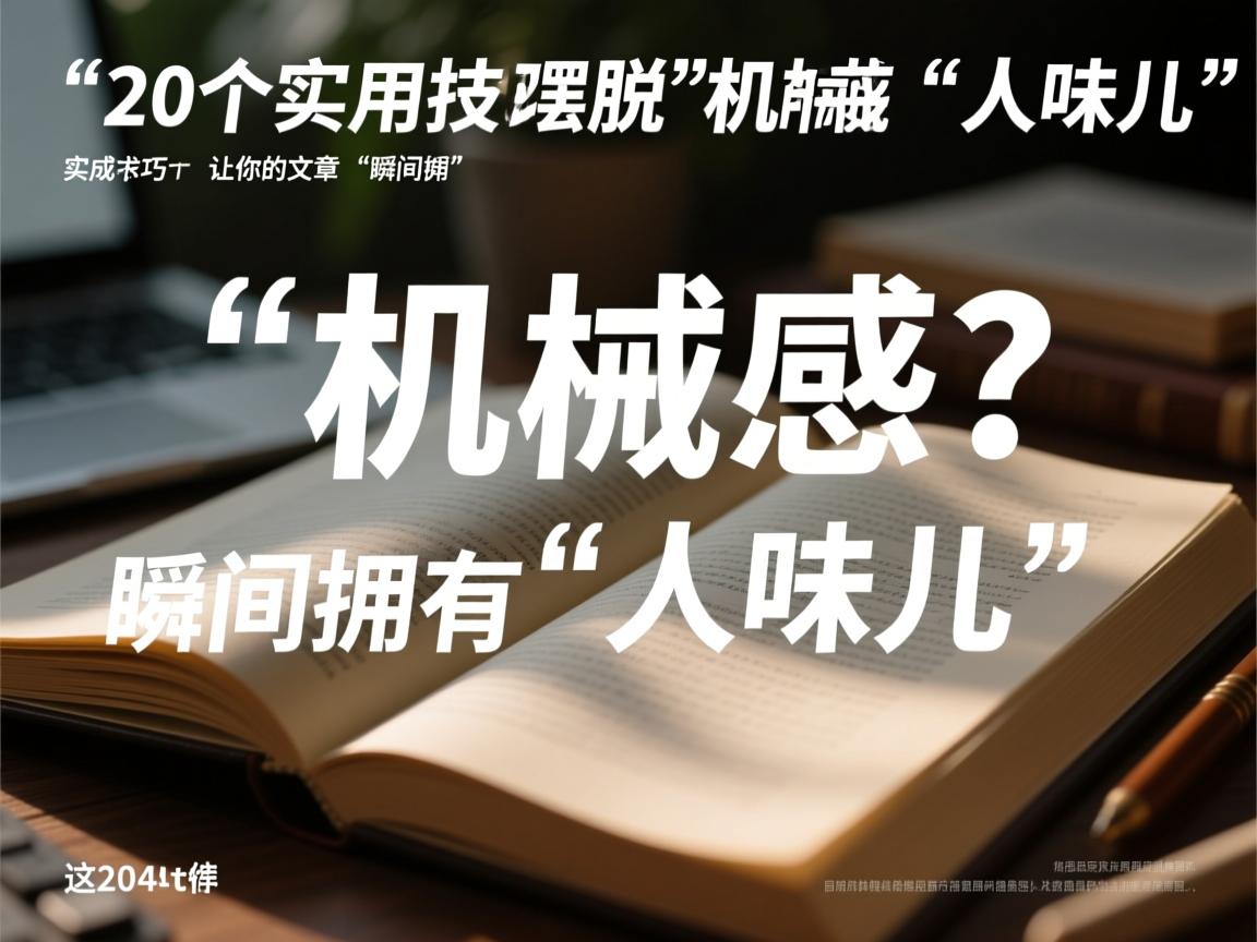 AI写作如何摆脱“机械感”？这20个实用技巧让你的文章瞬间拥有“人味儿”