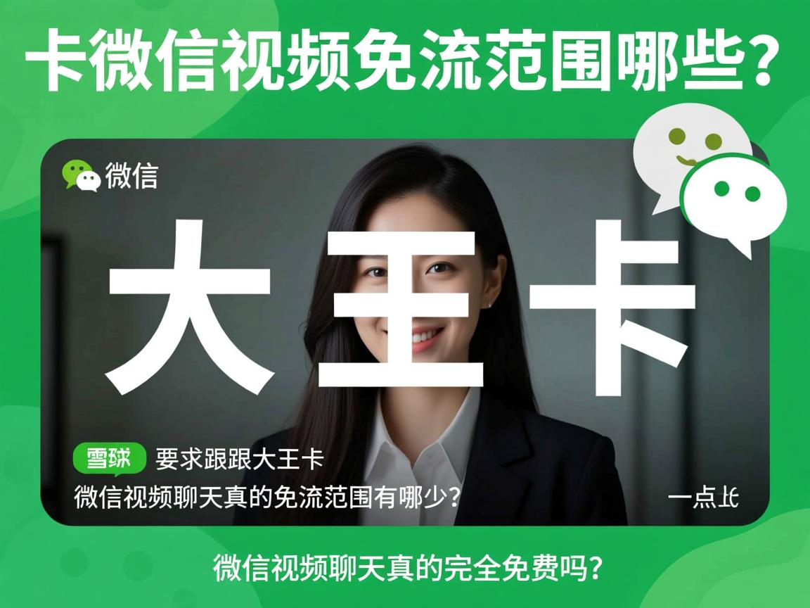 大王卡微信视频免流范围有哪些？微信视频聊天真的完全免费吗？