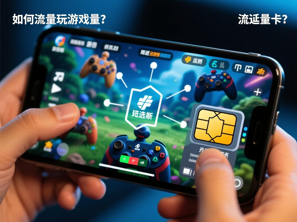 手机流量玩游戏卡顿怎么彻底解决，网络延迟高的优化方法有哪些，如何选择适合玩游戏的流量卡？