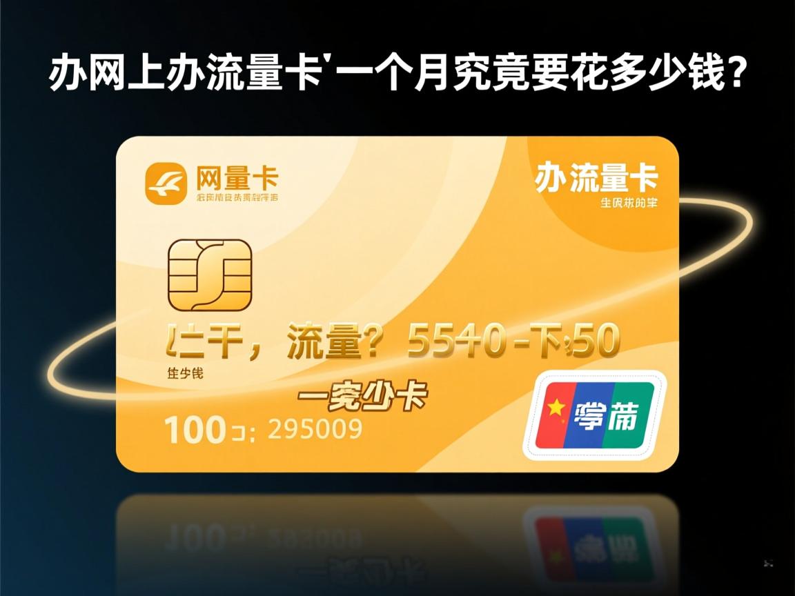 网上办的流量卡，一个月究竟要花多少钱？