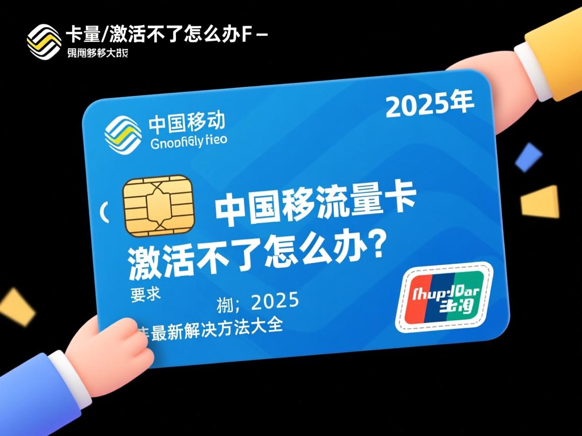 国移动流量卡激活不了怎么办？2025年最新解决方法大全